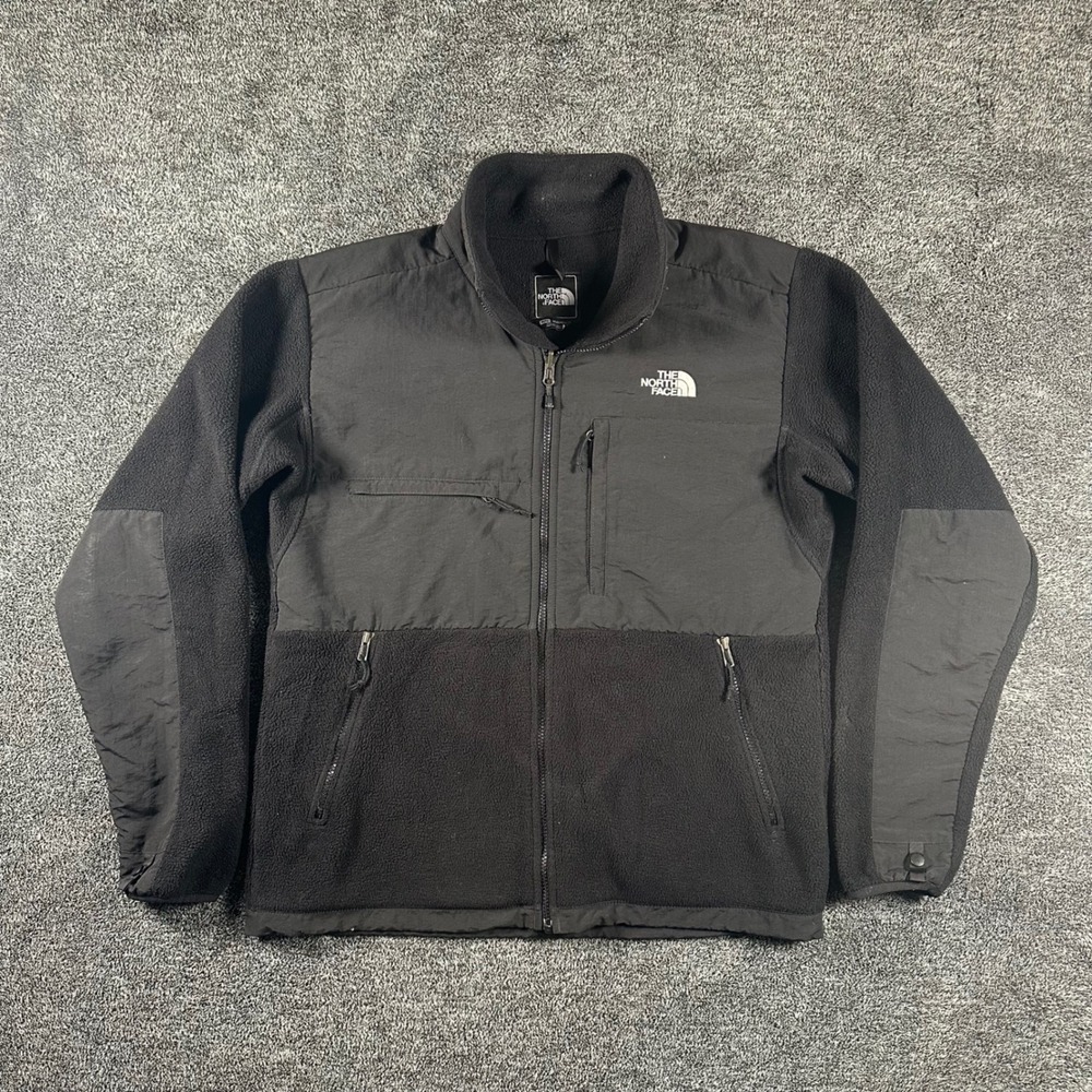 The North Face Denali Jacket Mens Medium Black Fleece Full Zip Polartec Gorpcore